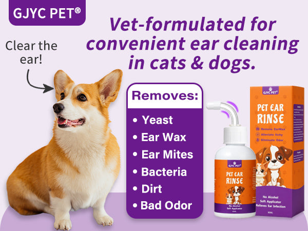 Pet Ear Rinse – Clean & Care Formula 60ml