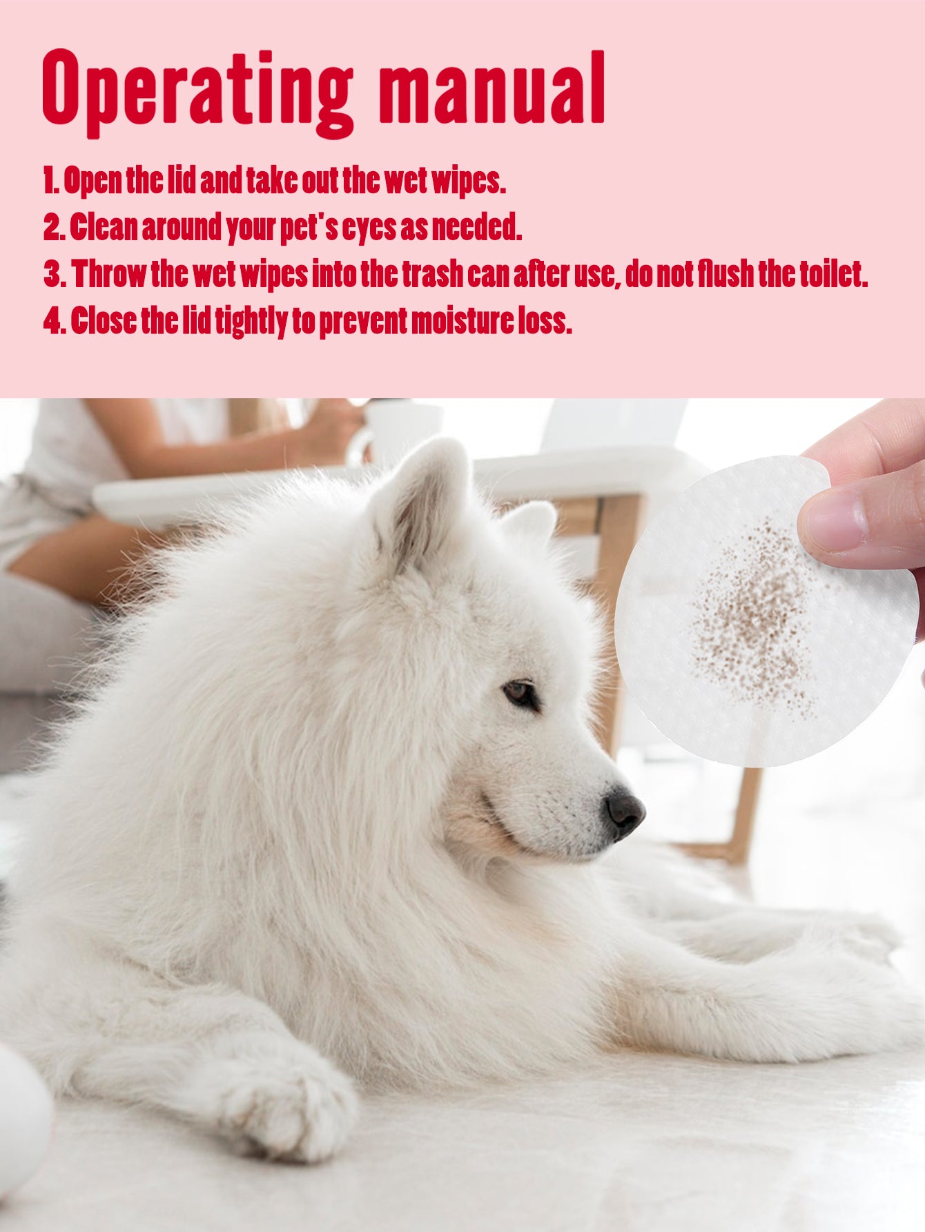 Tear Stain Remover Eye Wipes