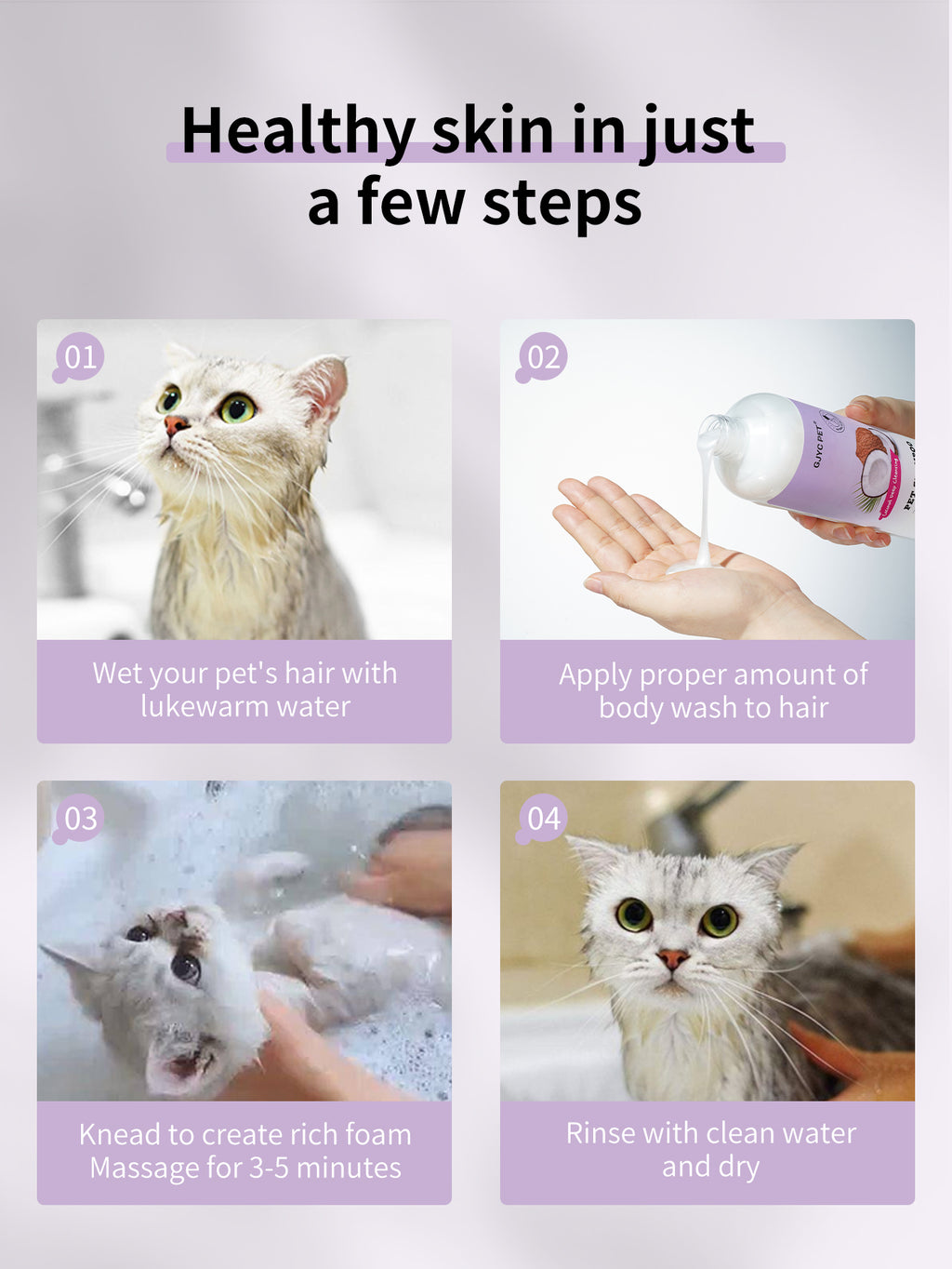 Coconut Deep Cleaning Pet Shampoo 500ml