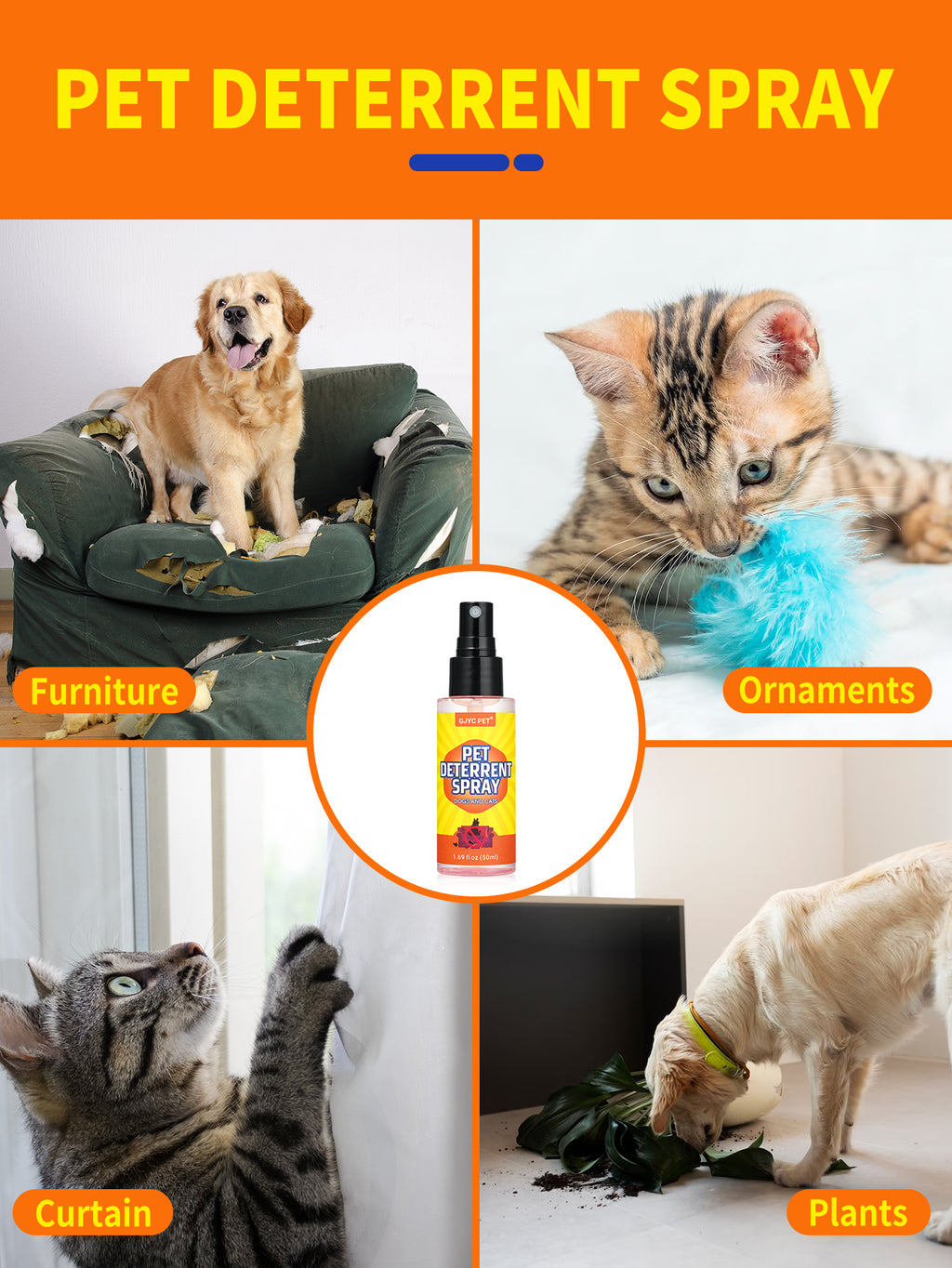 Pet Deterrent Spray 50ml