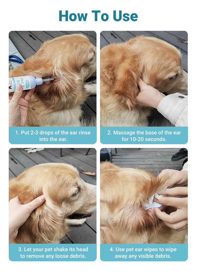 Pet Ear Rinse – Clean & Care Formula 120ml