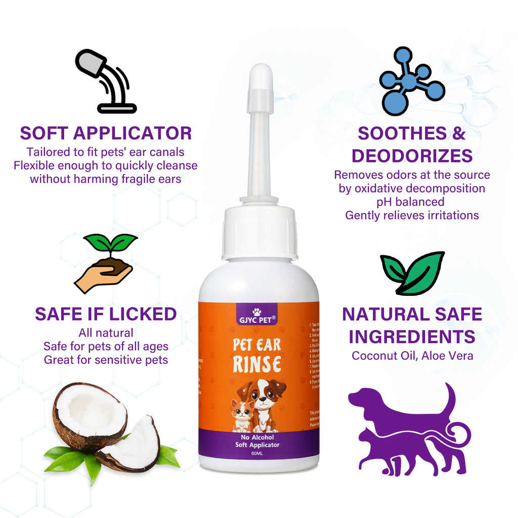 Pet Ear Rinse – Clean & Care Formula 60ml