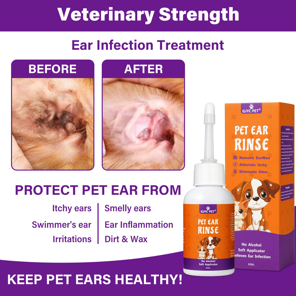 Pet Ear Rinse – Clean & Care Formula 60ml