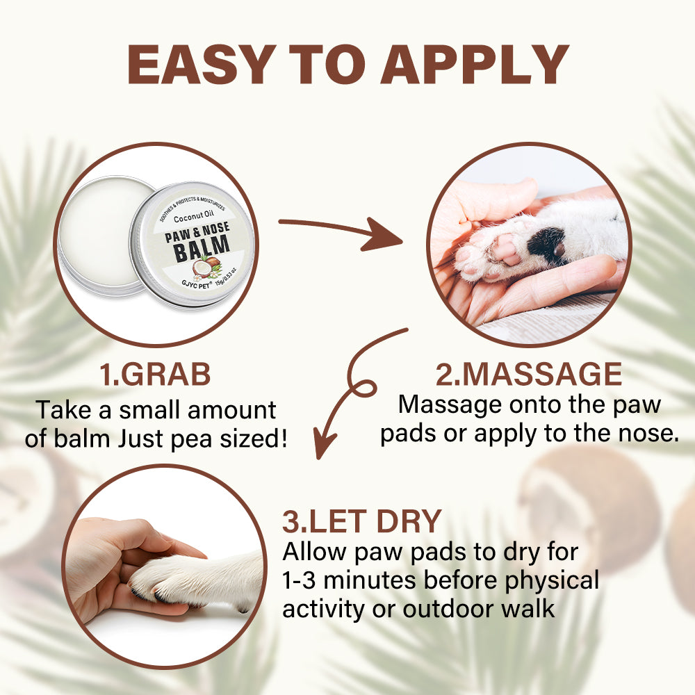 二合一寵物爪鼻護理膏 – 椰子油配方 15克