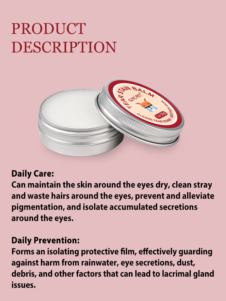 Tear Stain Remover Balm for Dogs & Cats
