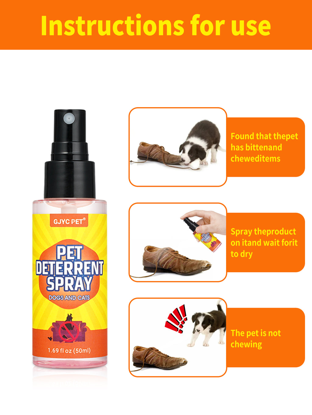 Pet Deterrent Spray 50ml