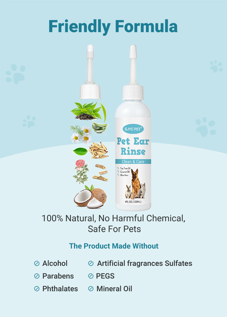 Pet Ear Rinse – Clean & Care Formula 120ml