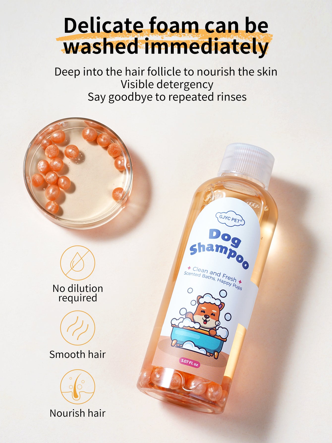 Dog Shampoo（Microcapsule Fragrance) 150ml
