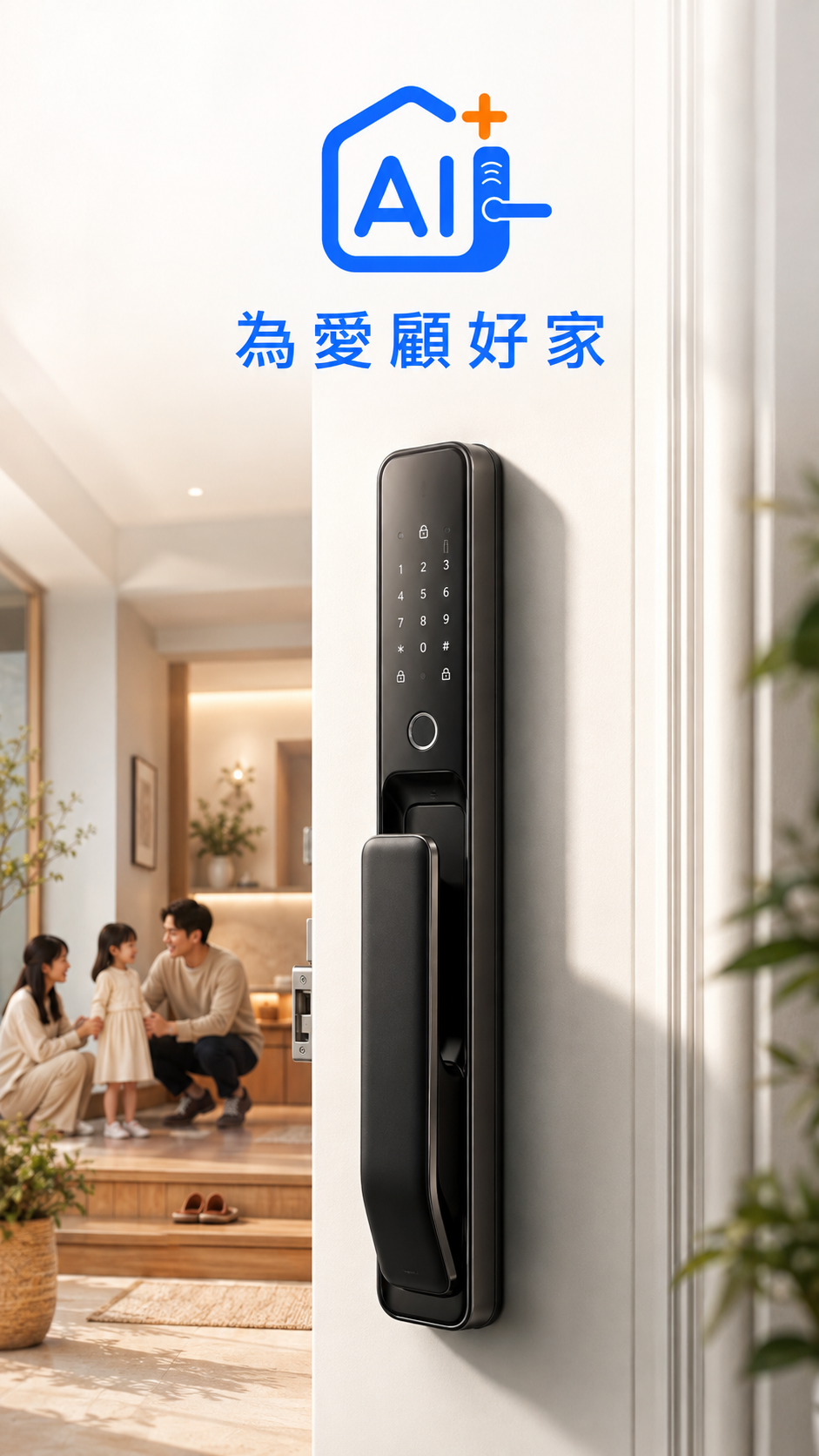 AIH MEL100 智能門鎖（備電版）