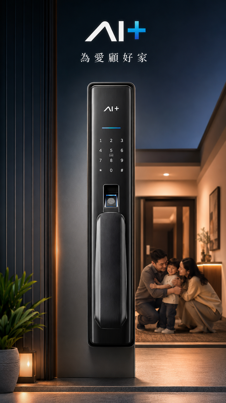 AIH MEL100 智能門鎖（備電版）